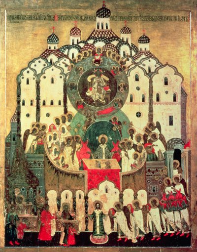 The Assembly of Angels by Russian School